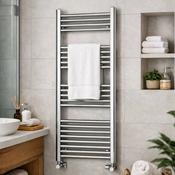 500 x 1200mm Towel Radiator - Chrome