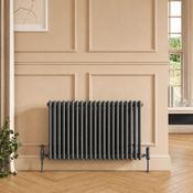 3 Column Horizontal Designer Radiator 600 x 830mm - Anthracite
