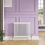 2 Column Horizontal Designer Radiator 600 x 650mm - White