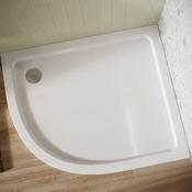 Slimline 900 x 760mm Offset Low Profile Quadrant Shower Tray with Waste - Left Hand