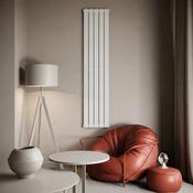 Cadiz Flat Vertical Double Panel Radiator 1800 x 452mm - White