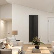 Cadiz Flat Vertical Double Panel Radiator 1800 x 600 mm - Anthracite image
