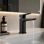 Capri Mono Basin Mixer Tap &amp; Waste - Gunmetal