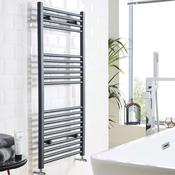 800 x 600mm Towel Radiator 2151 BTU - Black