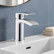 Corbi Mini Basin Tap with Waste - Chrome image