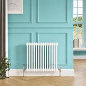 3 Column Horizontal Designer Radiator 600 x 650mm - White