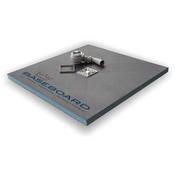 Low Profile 1200 x 800 mm Rectangular Offset Walk-in Shower Tray - Grey