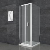 Roma Bifold Shower Door 800mm - Chrome
