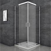 Roma 760mm Corner Entry Door - Chrome