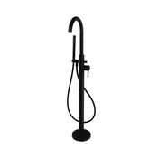 Round Freestanding Bath Tap - Black