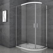 Roma Quadrant Shower Door 1200 x 800mm - Chrome