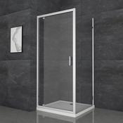 Roma Pivot Shower Door 900mm - Chrome