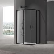 Roma Quadrant Shower Door 900mm - Black