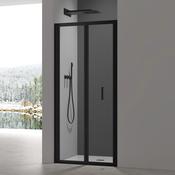Roma Bifold Shower Door 800mm - Black