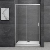 Roma Sliding Shower Door 1100mm - Chrome