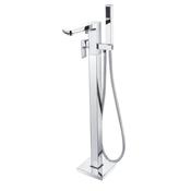 Square Freestanding Bath Tap - Chrome