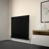 2 Column Horizontal Designer Radiaor 600 x 830mm - Black