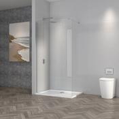 800mm Wet Room Screen Enclosure Chrome