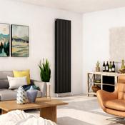 Cadiz Flat Vertical Double Panel Radiator 1800 x 452mm - Anthracite