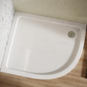 Slimline 1200 x 800mm Offset Low Profile Quadrant Shower Tray with Waste - Right Hand
