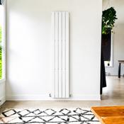 Cadiz Flat Vertical Single Panel Radiator 1800 x 376mm - White