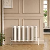 3 Column Horizontal Designer Radiator 600 x 830mm - White