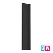 Cordoba Aluminium Vertical Double Panel Radiator 1800 x 375mm - Black