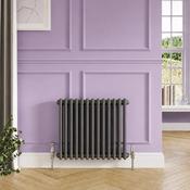 2 Column Horizontal Designer Radiator 600 x 650mm - Anthracite image