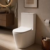 Salerno Rimless Fully Enclosed Toilet with Soft Close Seat image