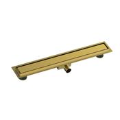 Tile Insert Linear Shower Drain 600mm - Brushed Brass