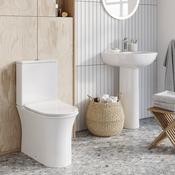 Siena Rimless Comfort Height Fully Enclosed Toilet with D Seat image