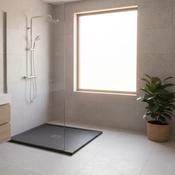 Slate Square Shower Tray 800 x 800 mm - Black