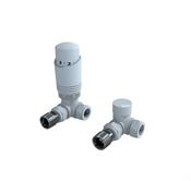 White Corner Thermostatic Radiator Valves