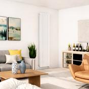 Cadiz Flat Vertical Double Panel Radiator 1800 x 376mm - White