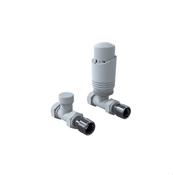 White Straight Thermostatic Radiator Valves