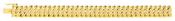 Bijoux D'Or 18ct Gold-Plated 12mm Curb Bracelet M101442B