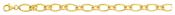 Bijoux D'Or 18ct Gold-Plated Oval Link Bracelet 20cm 101725B