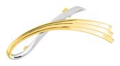 Bijoux D'Or 18ct Gold-Plated Two-tone Brooch 108048