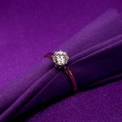 9ct Yellow Gold CZ Solitaire Ring GRZ389 image