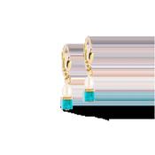 COEUR DE LION Earrings Princess Fusion Pearls turquoise 1126200605 D