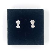 Sterling Silver Communion Chalice Earrings SE124