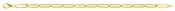 Bijoux D'Or 18ct Gold-Plated Paperlink Bracelet 20cm 131174B