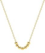 Bijoux D'Or 18ct Gold-Plated 7 Ball Necklet 132093
