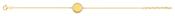 Bijoux D'Or 18ct Gold-Plated CZ Disc Bracelet 133566