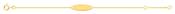 Bijoux D'Or 18ct Gold-Plated Child's Identity Bracelet 134060