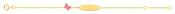Bijoux D'Or 18ct Gold-Plated Child's Identity Bracelet 134061