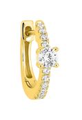 Bijoux D'Or 18ct Gold-Plated CZ Huggie Single Earring 135083.1U