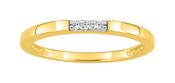 Bijoux D'Or 18ct Gold-Plated CZ Stacking Ring 137016.1