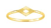 Bijoux D'Or 18ct Gold-Plated Open Diamond Ring 137110