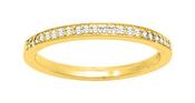 Bijoux D'Or 18ct Gold-Plated CZ Eternity Ring 137125.1